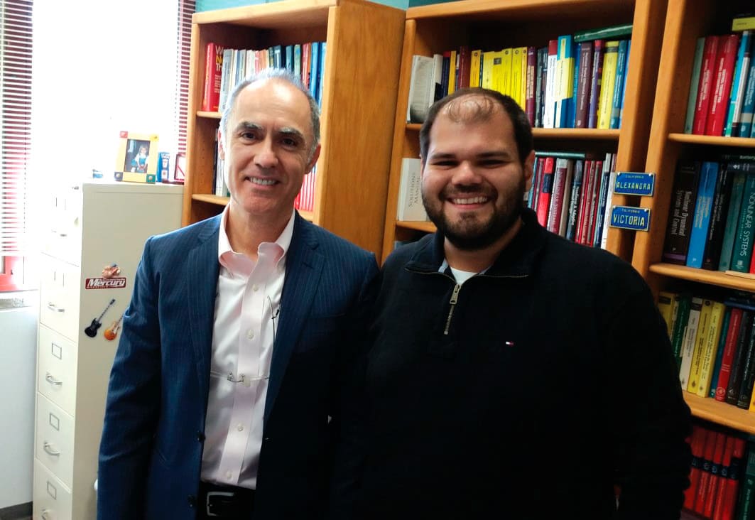 Tiago Roux Oliveira with Miroslav Krstic during his stay as a visiting scholar at the University of California, San Diego, La Jolla.